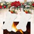 thumbnail image 2 of Dalrosia 2PCS Dog Christmas Stocking, Knit Christmas Stocking for Dogs, Bone Shape Dog Stocking Christmas Large Pet Stockings Hanging Dog Christmas Stocking for Dogs Cats Pets, 2 of 6