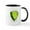White/Black Inside, variant on CafePress - August Peridot Mugs - 11 oz Ceramic Mug - Novelty Coffee Tea Cup