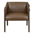 thumbnail image 5 of Parkfield Accent Chair in Molasses Brown  Faux Leather with Walnut Frame, 5 of 7