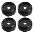thumbnail image 1 of 62mm 6 Clips Rueda Llanta Cubierta Central Tapas Negras - 4uds, 1 of 1