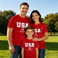 thumbnail image 2 of Confree Child Boys 4Th Of July Tshirts Usa Flag Star Striped Printed Short Sleeved Patriotic July 4Th Shirt Summer Festival Casual Comfortable For Boys Tops Size 9-10 Years Red, 2 of 5