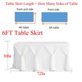 thumbnail image 2 of DIY Croix Noeud Jupe de Table en Tulle pour Bébé Douche Fête d'Anniversaire Mariage Rond/rectangle Décor de Table, 2 of 8
