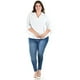 thumbnail image 5 of Blusa con moño en manga Roman Fashion Tallas Extras 2294 Blanco 36, 5 of 6