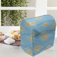 thumbnail image 3 of Lotus Stand Mixer Cover, Japanese Themed Blooming Floral Design with Geometric Lines and Dots, Kitchen Appliance Organizer Bag Cover with Pockets, 5 Quarts, Marigold Blue White, by Ambesonne, 3 of 4