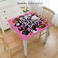 thumbnail image 2 of Halloween Happy Boo Day Bay Shower Tablecloth Decoration,Plastic Pink Black Orange Ghost Pumpkin Rectangle Table Cover for Kids Girls Halloween Birthday Baby Shower Party Supplies, 2 of 7