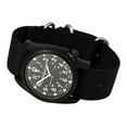 thumbnail image 4 of Mens A-4T Vintage Yankee Analog Titanium Watch - Black Nylon Strap - Black Dial - 13415, 4 of 4