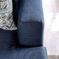 thumbnail image 3 of Furniture of America Arjay Contemporary Fabric Upholstered Sectional in Navy, 3 of 4