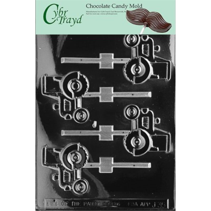Cybrtrayd Life of the Party J097 Guitar Music Chocolate Candy Mold in Sealed Protective Poly Bag Imprinted with Copyrighted Cybrtrayd Molding Instructions