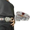 thumbnail image 2 of TIERPOP Jeweled Punk Girls PU Glittered Waist Belt for Jeans Dress Gothic Belt Waistband, 2 of 14