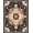 Black Cream Terracotta, Pattern 4, variant on Design&I 2'x3' Ultra Soft Door Mat, Long Geometric Hallway Trellis Southwestern Motif Bordered Frame None Fluffy Washable Easy Care Indoor rug for Bedside Entryway