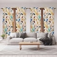 thumbnail image 6 of Colorful Eucalyptus Leaves Kitchen Curtain for Berdoom Living Room Cafe 72 Inch Length, Watercolor Botanical Modern Tiers Curtains Light Filtering Drapes Window Treatment 2 Panels 52"Wx72"L, 6 of 8