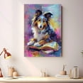 thumbnail image 4 of Shetland Sheepdog Decor Poster Unframe, Shetland Sheepdog Dog Canvas Wall Art, Dog Reading Book Canvas Print Painting Poster Wall Decor Dog Lovers Gifts, 4 of 6