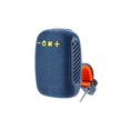 thumbnail image 2 of Biking Speaker, Motorcycle Bluetooth Wireless Audio with Mounting Clamp, Rechargeable Portable Cycling Accessory, Compact Fabric Exterior Outdoor Gadget, 4X3X2 Inch Deep Blue Unit, 2 of 6