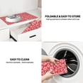 thumbnail image 7 of Sikiie Red Hibiscus Flower Dish Drying Mat, Kitchen Counter Mat, Self Drying Mat for Kitchen Counter Dish Drying Pad ,for Dishes, Utensils, Pots and Pans（24" x 18"）, 7 of 7