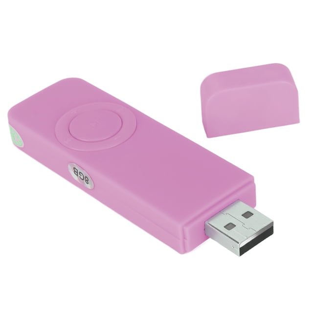 MP3 Music Player, Lightweight Portable Music Player Support OTG USB Flash Drive 8GB Memory Support Up To 64GB For Sports Black,Pink,Blue,White,Yellow