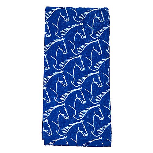 Horse Head Velour Terry Kitchen Towel Blue Walmart Com Walmart Com