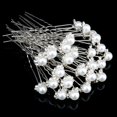 thumbnail image 2 of Horquillas para el pelo con perlas de boda para peinado de novia, 40 unidades, horquillas de cristal con flores para accesorios de pelo de novia y baile de graduación, horquillas en forma de, 2 of 5