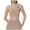 Khaki, variant on Wang6 One Shoulder Cropped Tank Tops Trendy Wireless Workout Longline Bras Seamless Running Gym Yoga Tops White XL