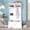 White, variant on Bellemave Hall Tree with Storage Shelves and 4 Hooks All in One Entryway Wooden Coat Rack with Shoes Storage Bench, 4-in-1 Hall Tree for Hallway and Living Room, White