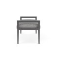 thumbnail image 3 of Pemberly Row Waiting Reception 2 Seat Bench Wood Frame in Gray, 3 of 5