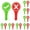 Red*10, variant on Double Right and Wrong Card, Classroom Interactive Answer Sheet, Stationery Supplies for Teaching Activity Props, 1 Pack