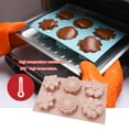 thumbnail image 2 of 6 Slots Flower Silicone Cake Mold Soap Candle Mould for Handmade DIY Mooncake 3D Pastry Dessert Baking Tool Multifunction Mould for Kitchen Light pink, 2 of 9