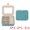 Blue, variant on Unique Bargains Portable Mini Faux Leather Organizer Jewelry Box with Button Pink