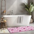 thumbnail image 2 of Pink Breast Cancer and Pioneer Flower Kitchen Rug Mat,Kitchen Runner Rugs Non Skid Washable,Decorative Kitchen Floor Mats for Kitchen,Sink,Laundry,17"x47.2", 2 of 7