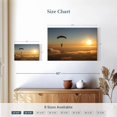 thumbnail image 3 of Elephant Stock Skydiving Sunset Wall Art - Horizontal Canvas Wall Art - Living Room Wall Decor - Sports Canvas - Brown And Blue Decor - 24" x 16", 3 of 4