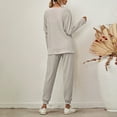 thumbnail image 5 of Durtebeua Fall Outfits For Women 2023 Trendy Long Sleeve Outfits Turtleneck Pullover Top with Sweatpants, 5 of 5