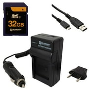 Synergy Digital Accessory Kit, Compatible with Sony Alpha a6000 Mirrorless Digital Camera includes: USBM USB Cable, SY-SD32GB Memory Card, SDM-1530 Charger