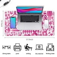 thumbnail image 5 of Long Mouse Pads for Desk,Pink Breast Cancer Desk Mats on Top Of Desks, Desk Mouse Pad Extra Large with 3mm Non-Slip Base and Stitched Edge for Gaming,Office,Work,Home 31.5x15.7in, 5 of 5