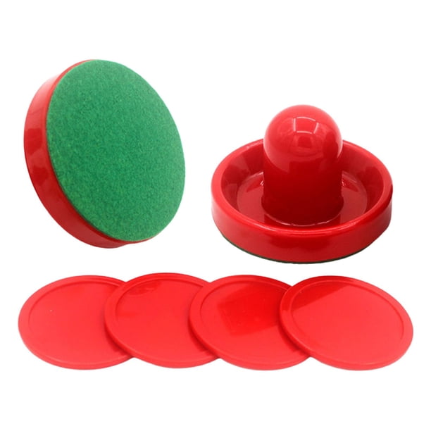 Juego de empujadores de hockey de aire, tamaño estándar, accesorios de mesa con discos redondos para 64 cm