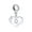Silver-D, variant on Womens Initial Alphabet Bead Charm Heart Crystal Dangle for Sterling Silver Bracelet