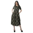 thumbnail image 4 of Moomaya Robes d'Été pour Femmes Imprimées Grande Taille en Coton Flex Robes pour Dames, 4 of 5