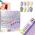thumbnail image 1 of Set de 12 Marcadores para Arte en Uñas OCOUYVD Colores 0.5 mm Pintura Acrílica, 1 of 9