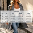 thumbnail image 3 of Kezqiaxn Lightweight Jacket Women Button Down Long Sleeve Fall Casual Long Outwear Collared Trench Coat with Pockets Gray XXL, 3 of 9
