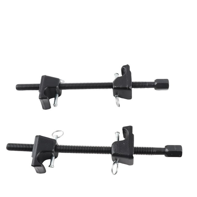 Spring 2 Pack Coil Spring Compressor Tool with Plastic Box Universal Heavy Duty Macpherson Strut Spring Compressor Assembly Repair Attachments for Automotive