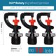 thumbnail image 1 of RBCFHl Rotating Sprinkler 180/360 Degrees Micro Spinning Spayers Head with Stake Garden Dirp Irrigation Watering Nozzles System He Qiyong unisex, 1 of 2