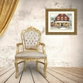 thumbnail image 3 of Rossini, John 24x19 Gold Ornate Wood Framed with Double Matting Museum Art Print Titled - Country Christmas, 3 of 4