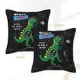 thumbnail image 3 of Bingfone Decorative Pillow Covers 18"X18" Space Dino Cartoon Black Couch Pillow Cases Modern Farmhouse Covers For Couch Sofa Bed, 3 of 9