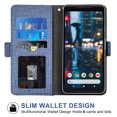 thumbnail image 2 of Compatible avec Google Pixel 2 TG Étui Portefeuille en Cuir à Rabat Porte-Cartes Support Accessoires pour Cellulaire Porte-Monnaie Fente pour Pièce d'Identité de Crédit Étuis de Téléphone pour Pixel1 Femmes Hommes Bleu, 2 of 5