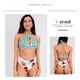 thumbnail image 4 of Mujeres Sexy Halter Criss Cross Vendaje Ruched Bikini Bottom Push Up Trajes De Baño,xl Feliz Sencillez, 4 of 5