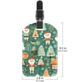 thumbnail image 6 of Square 2Pack PU Leather Merry Chrismas Cruise Luggage Tag with Privacy Cover and Name ID Tag for Travel Handbags Backpacks Luggage Tags, 6 of 6