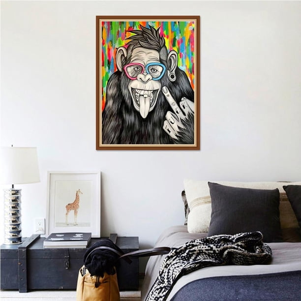 5D bricolaje completo taladro diamante pintura chimpancé punto de cruz bordado kits Likrtyny decoración de arte
