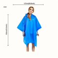 thumbnail image 3 of Ponchos de Pluie Unisexes avec Capuche et Pochette pour Randonnée et Camping en Plein Air, 3 of 6