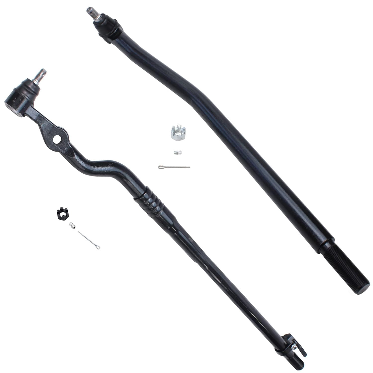Detroit Axle - Front 12pc Suspension Kit for 4WD 00-04 Ford F-250 F-350 Super Duty, 2 Wheel Bearing Hubs 4 Ball Joints 4 Tie Rods 2 Sway Bars 2000 2001 2002 2003 2004 Replacement