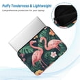 thumbnail image 2 of FORMRS 13"-13.3" Laptop Sleeve Protective Case Soft Carrying Quilted Computer Bag Cover, Flamingo Leaves Pattern, 2 of 7