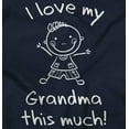 thumbnail image 2 of I Love My Grandma This Much Cute Toddler Boy Girl T Shirt Infant Toddler Brisco Brands 5T, 2 of 6