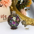 thumbnail image 5 of Vintage Flower Glass Perfume Bottle, Empty Refillable Painted Enameled Decorative Crystal Perfume Holder Container Scent Bottle(12ML), 5 of 5